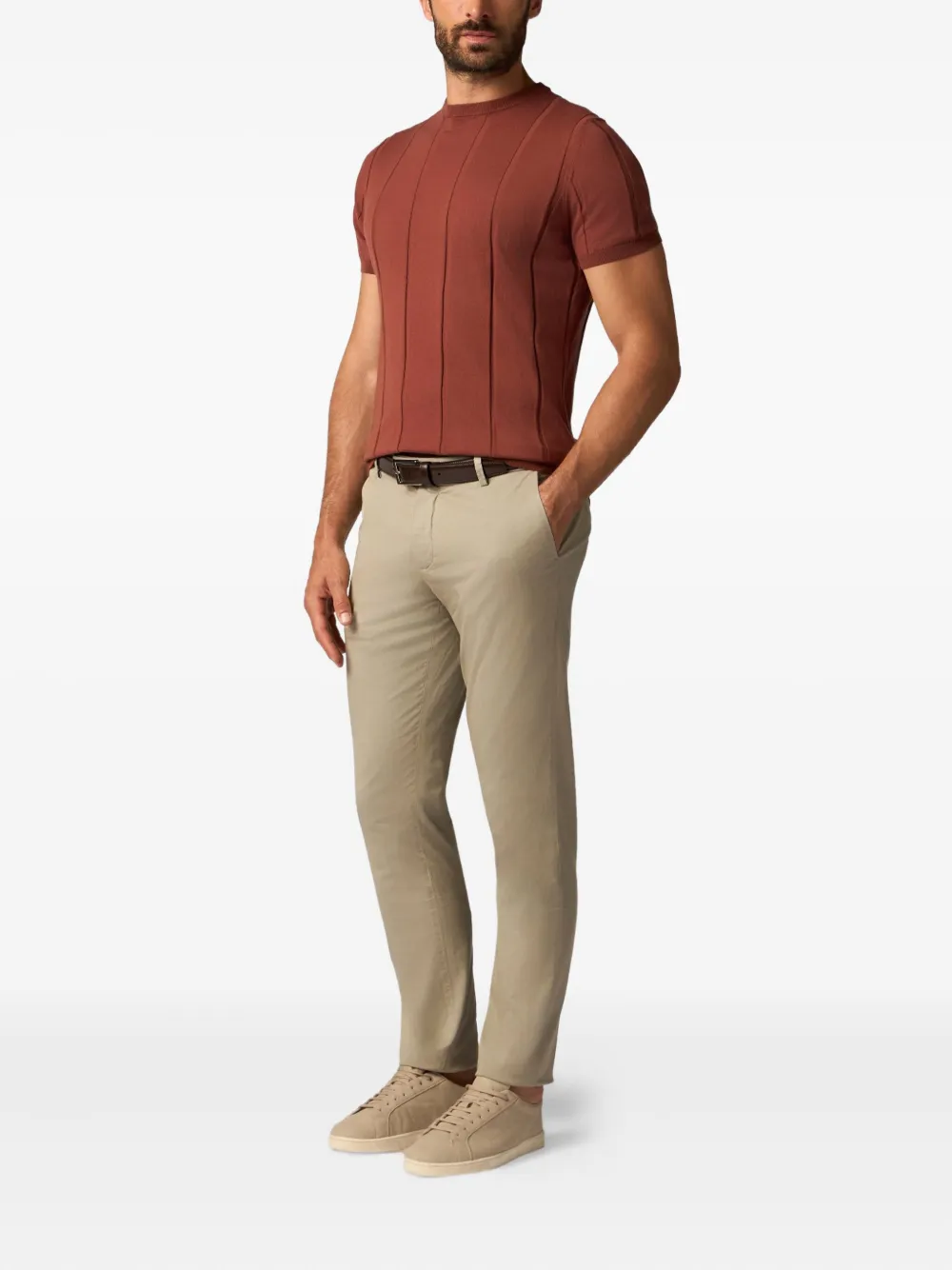 Brooks Brothers T-shirt in cotone a coste | T-shirt | Image 2