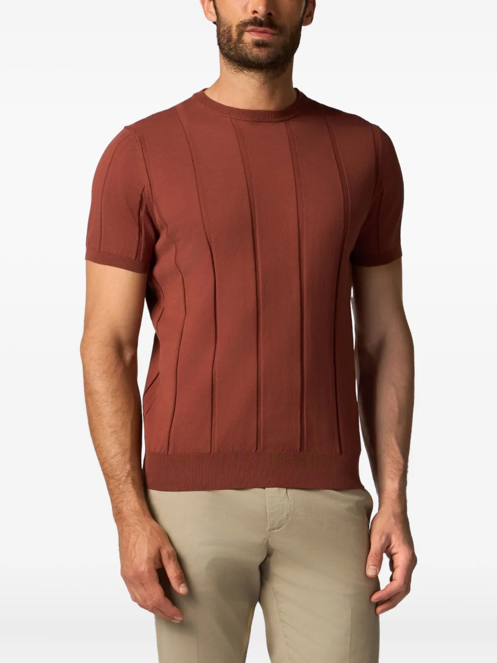 Brooks Brothers T-shirt in cotone a coste | T-shirt e canotte | Image 3