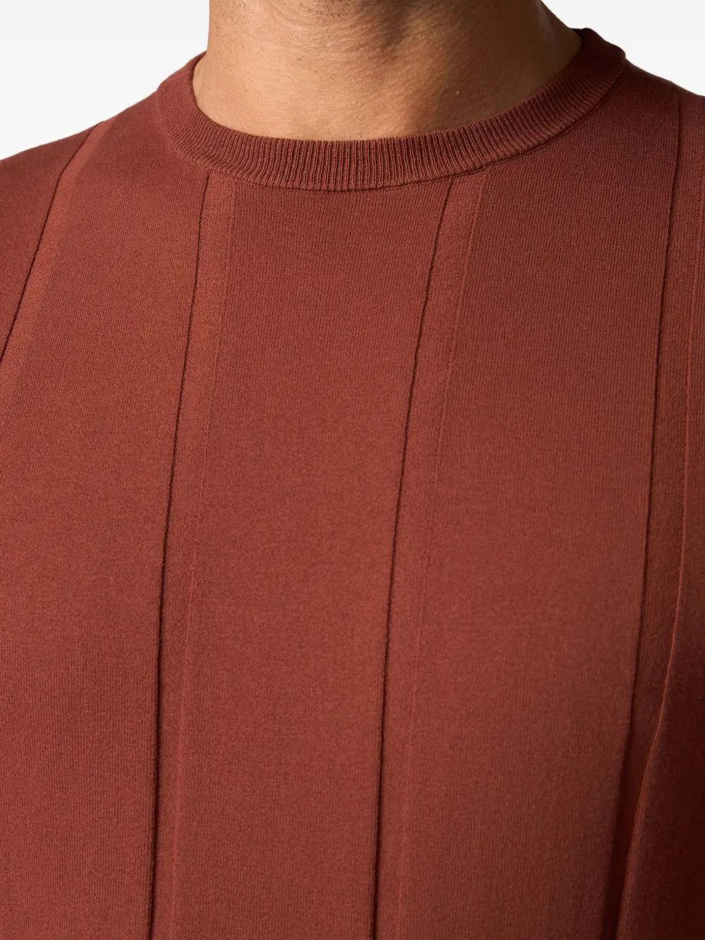 Brooks Brothers T-shirt in cotone a coste | Image 5
