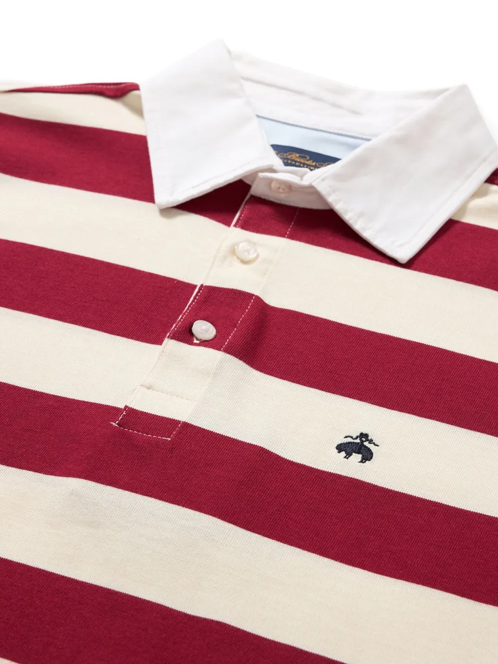 Brooks Brothers Gestreept poloshirt - Rood