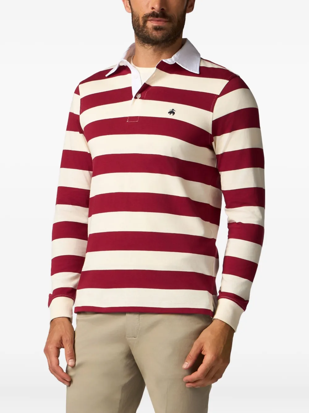 Brooks Brothers Polo a righe in cotone | Polo | Image 3