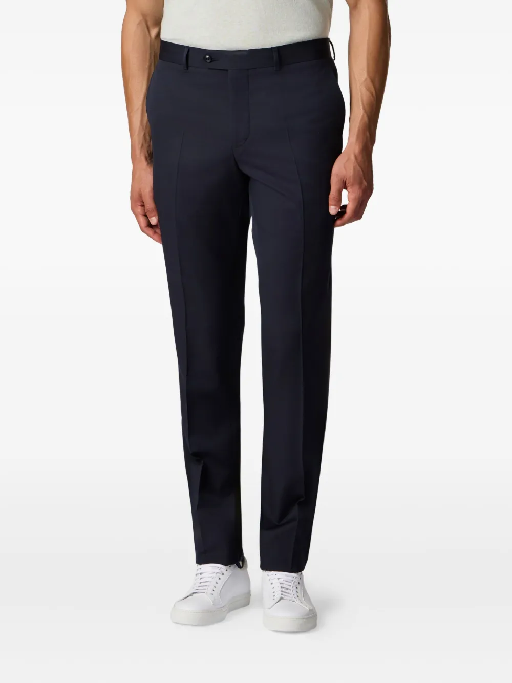 Brooks Brothers Broek van scheerwol Blauw