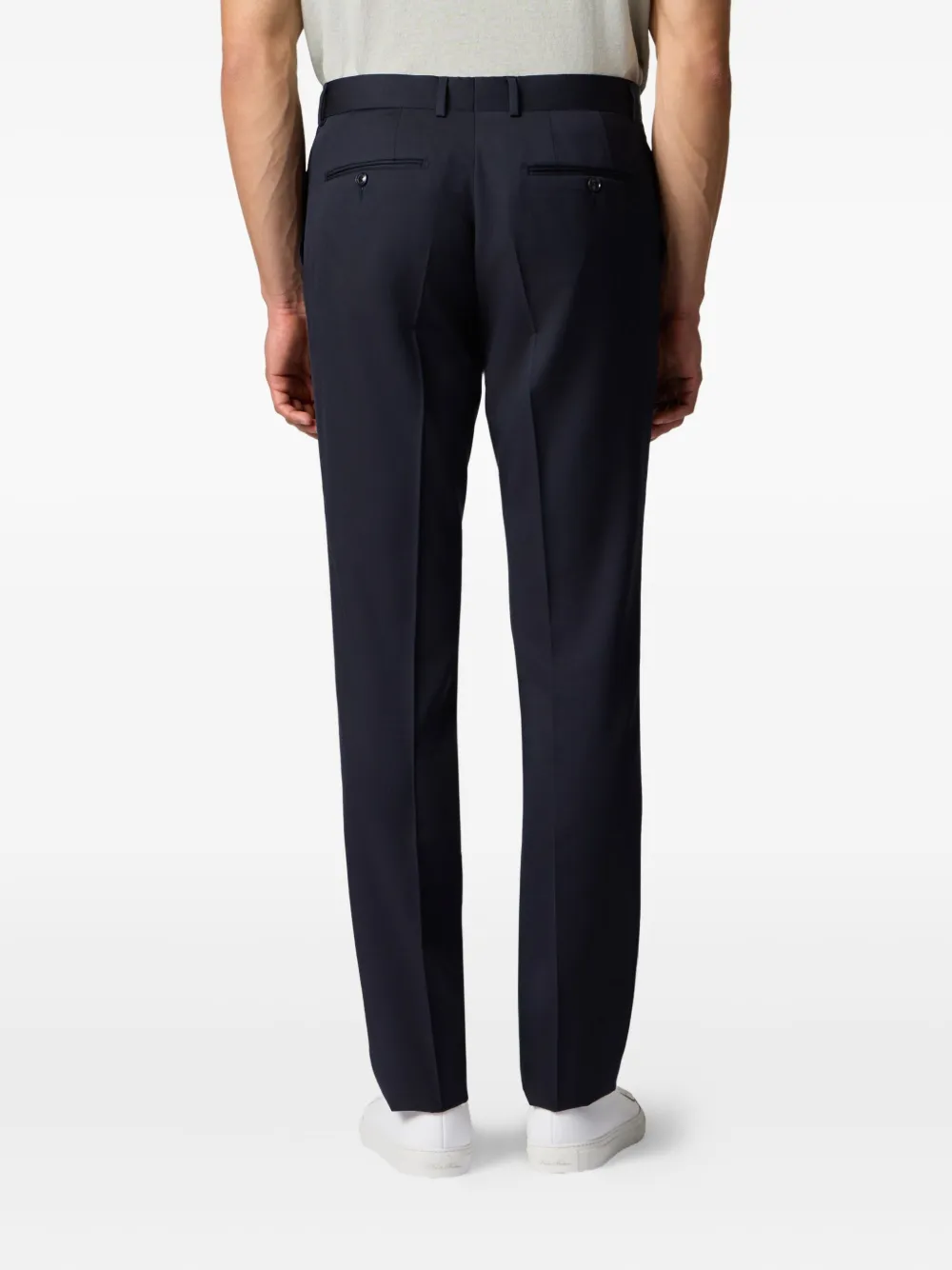 Brooks Brothers Broek van scheerwol Blauw