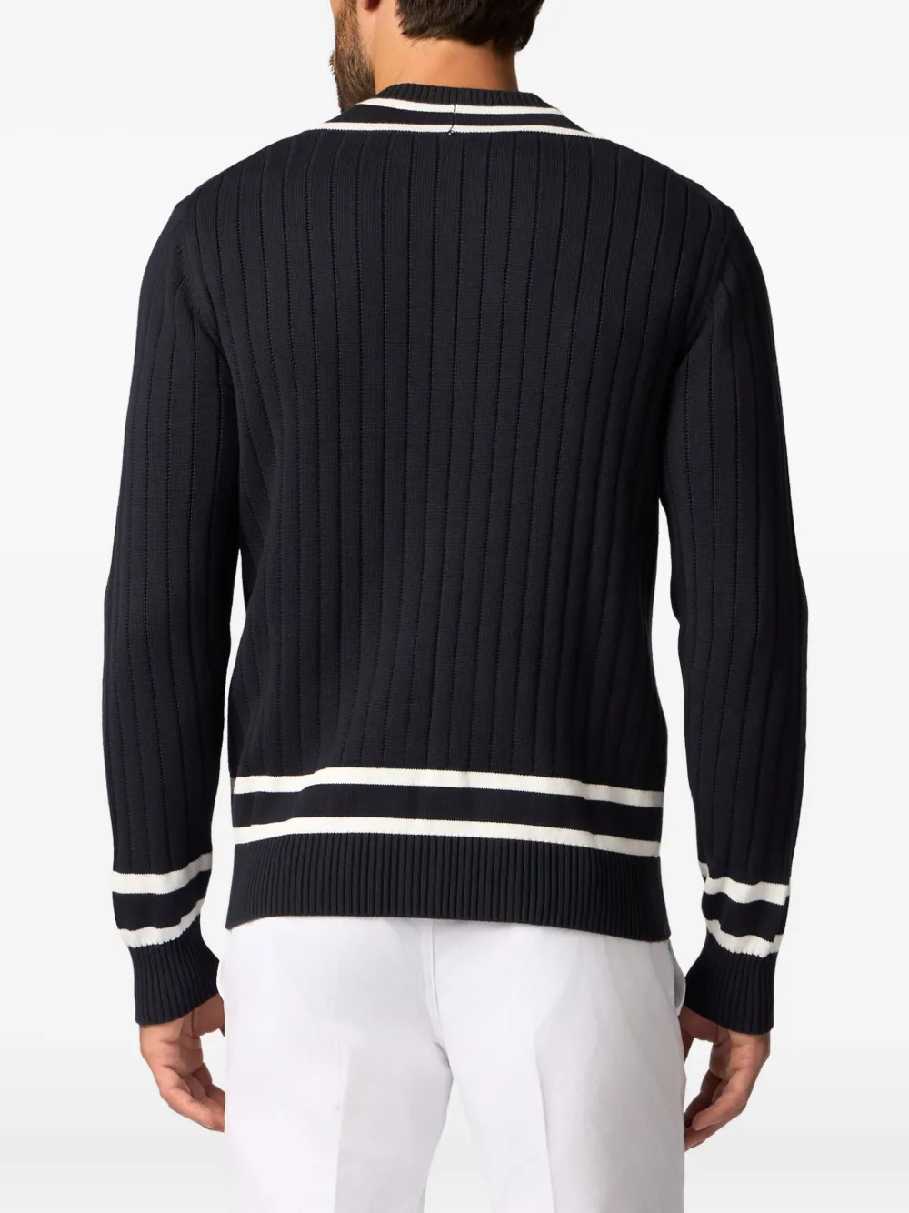 Brooks Brothers Katoenen sweater met geborduurd logo Blauw
