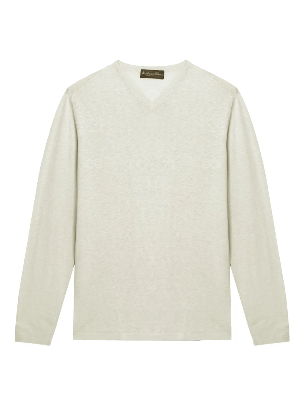 Brooks Brothers Langarmshirt mit V-Ausschnitt | Grün | Image 1