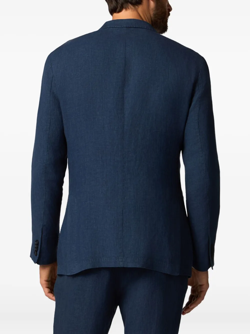 Brooks Brothers Linnen blazer Blauw