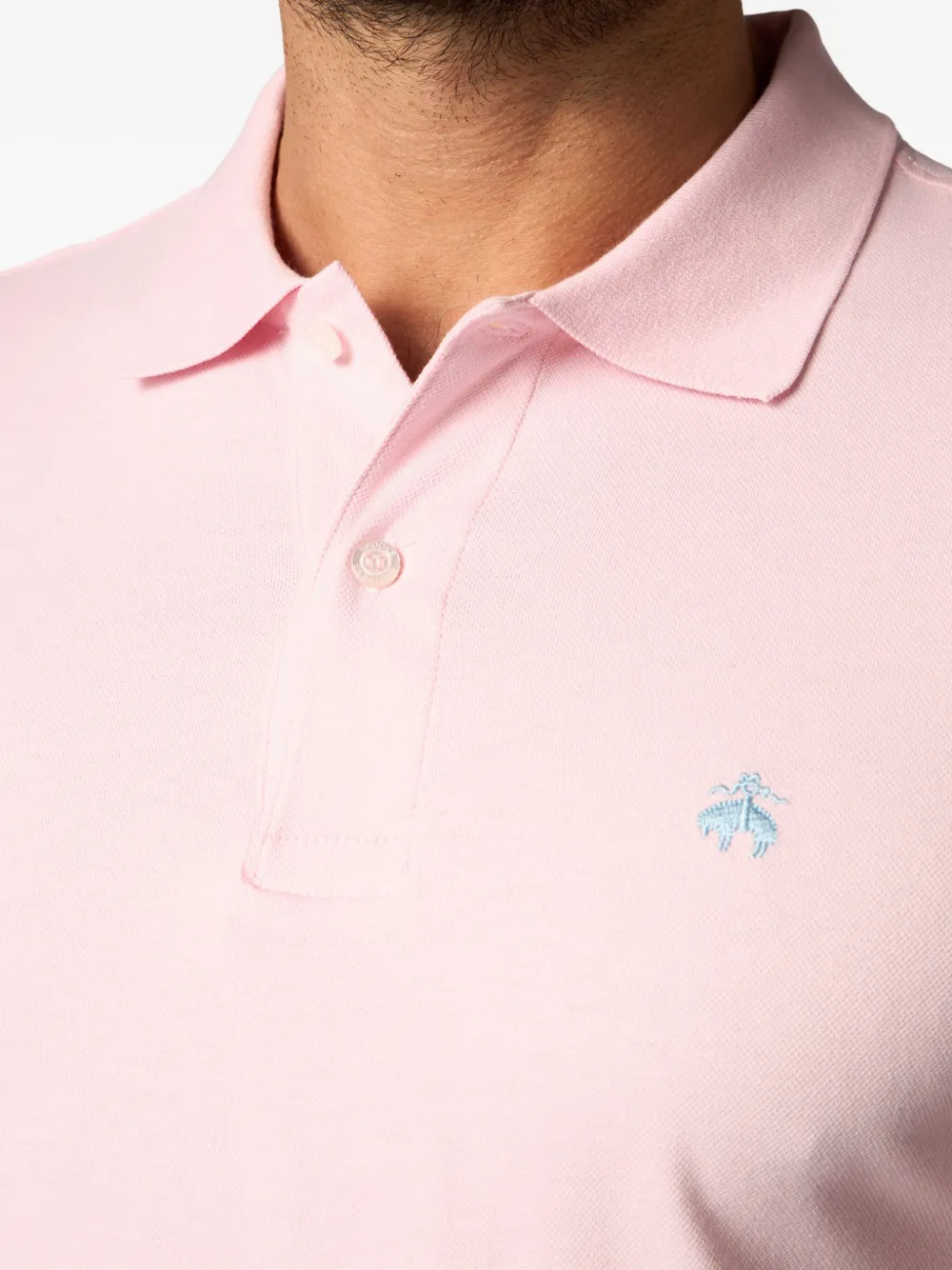 Brooks Brothers Katoenen poloshirt Roze