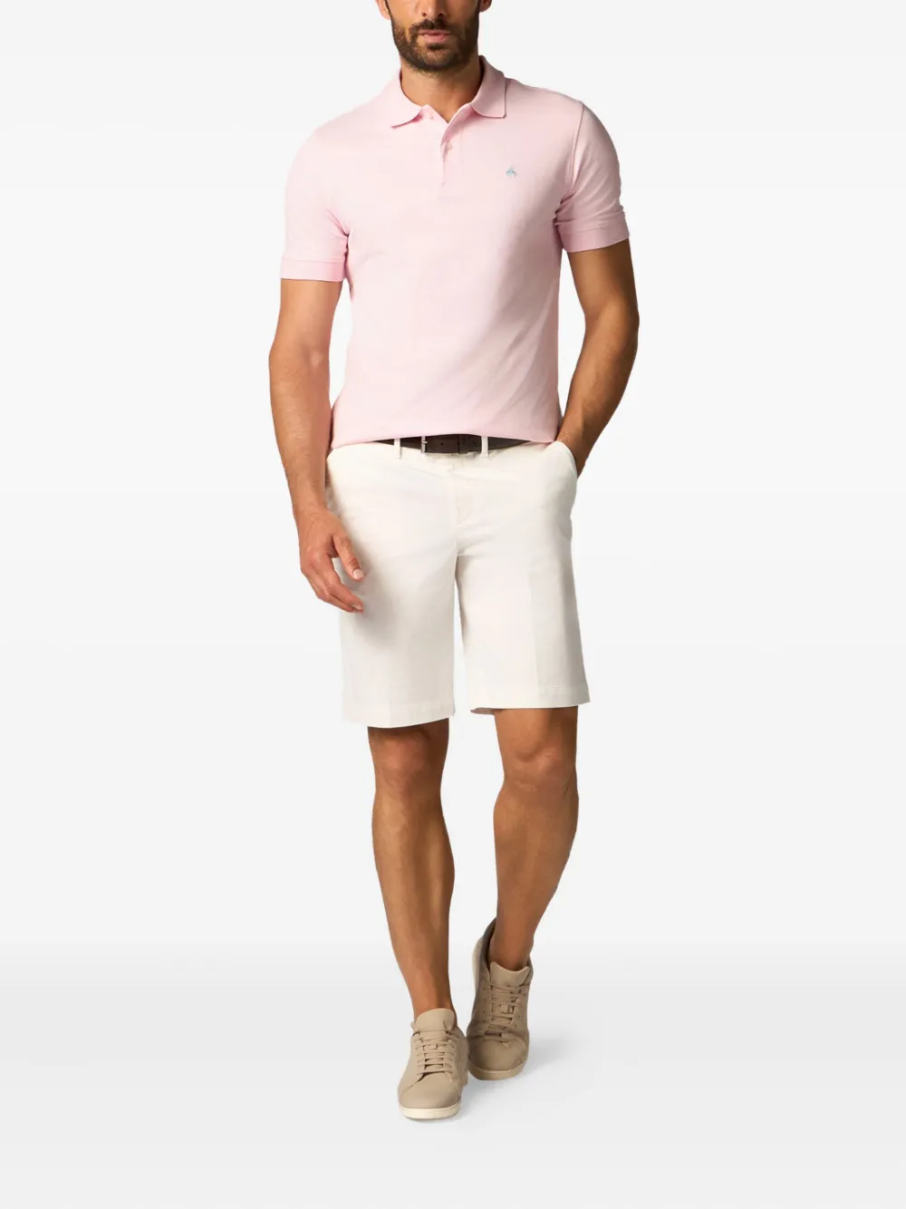 Brooks Brothers Katoenen poloshirt Roze