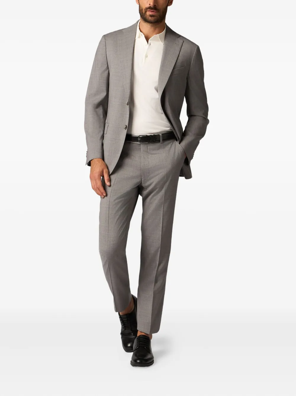 Brooks Brothers Broek van scheerwol Grijs