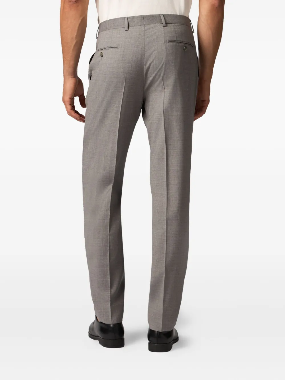 Brooks Brothers Broek van scheerwol Grijs