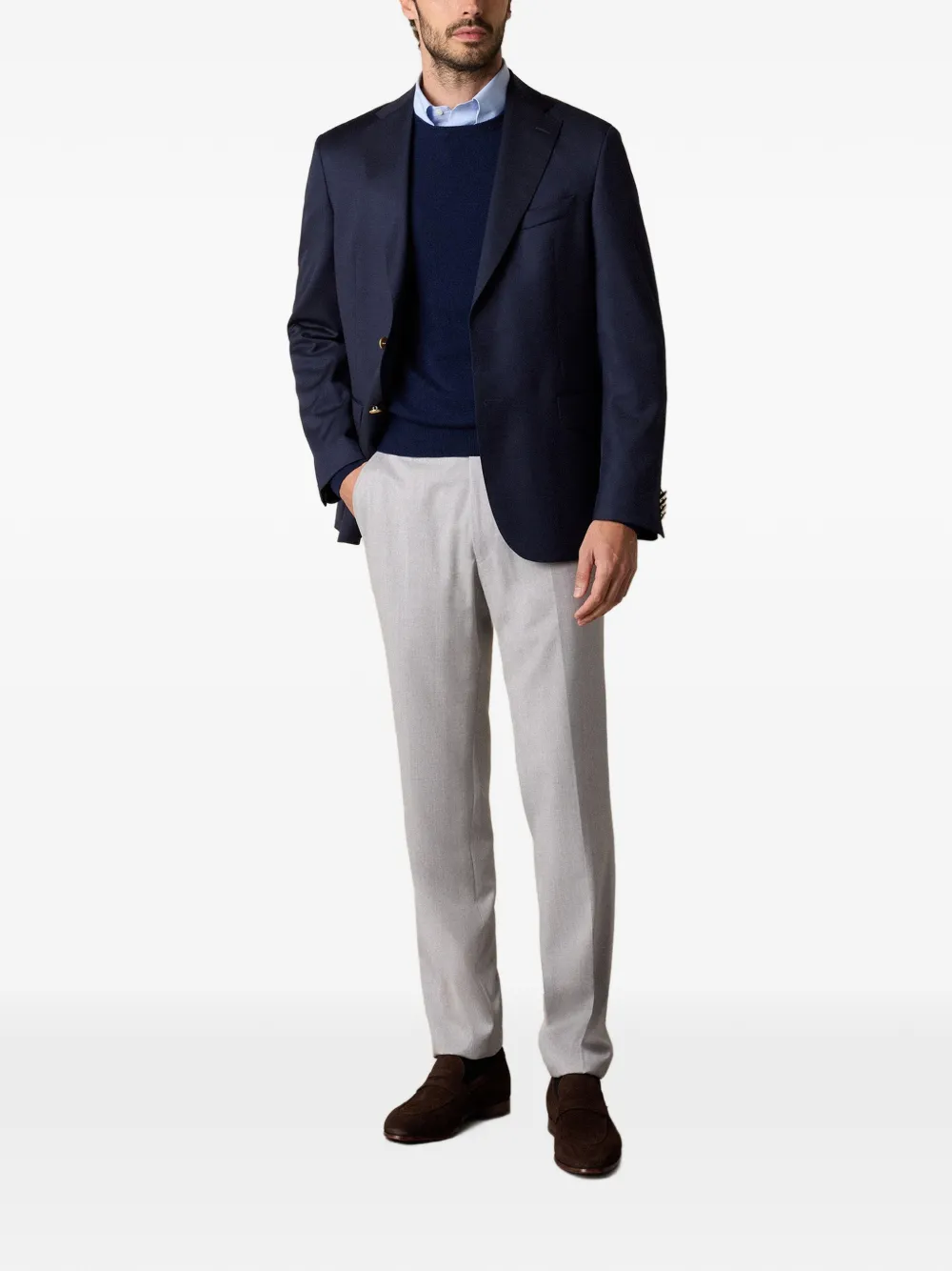Brooks Brothers Kasjmier trui Zwart
