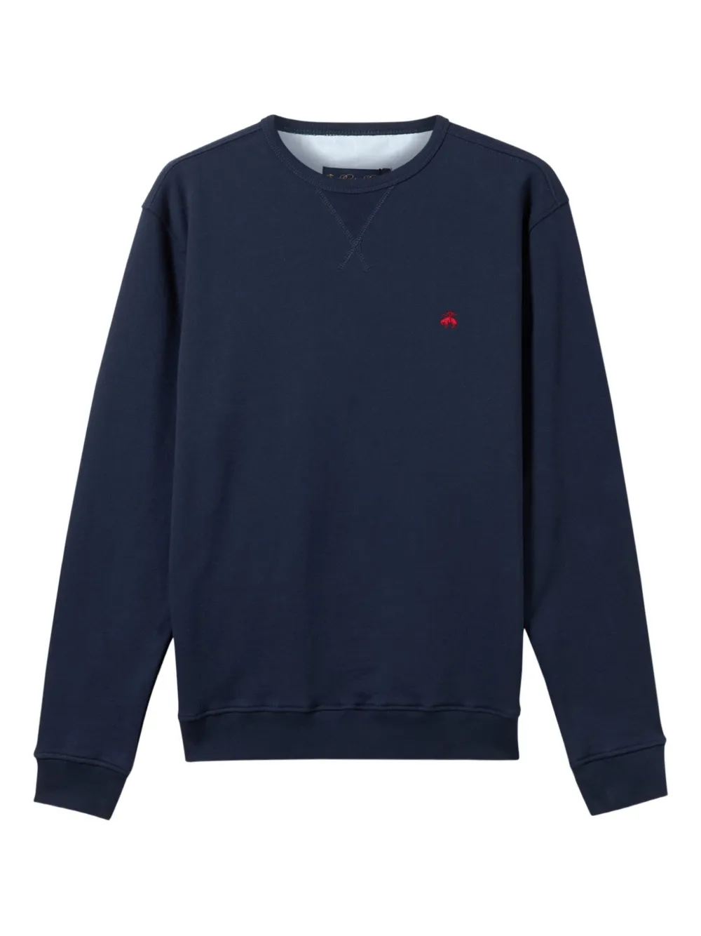 Brooks Brothers Felpa con logo ricamato - Blu