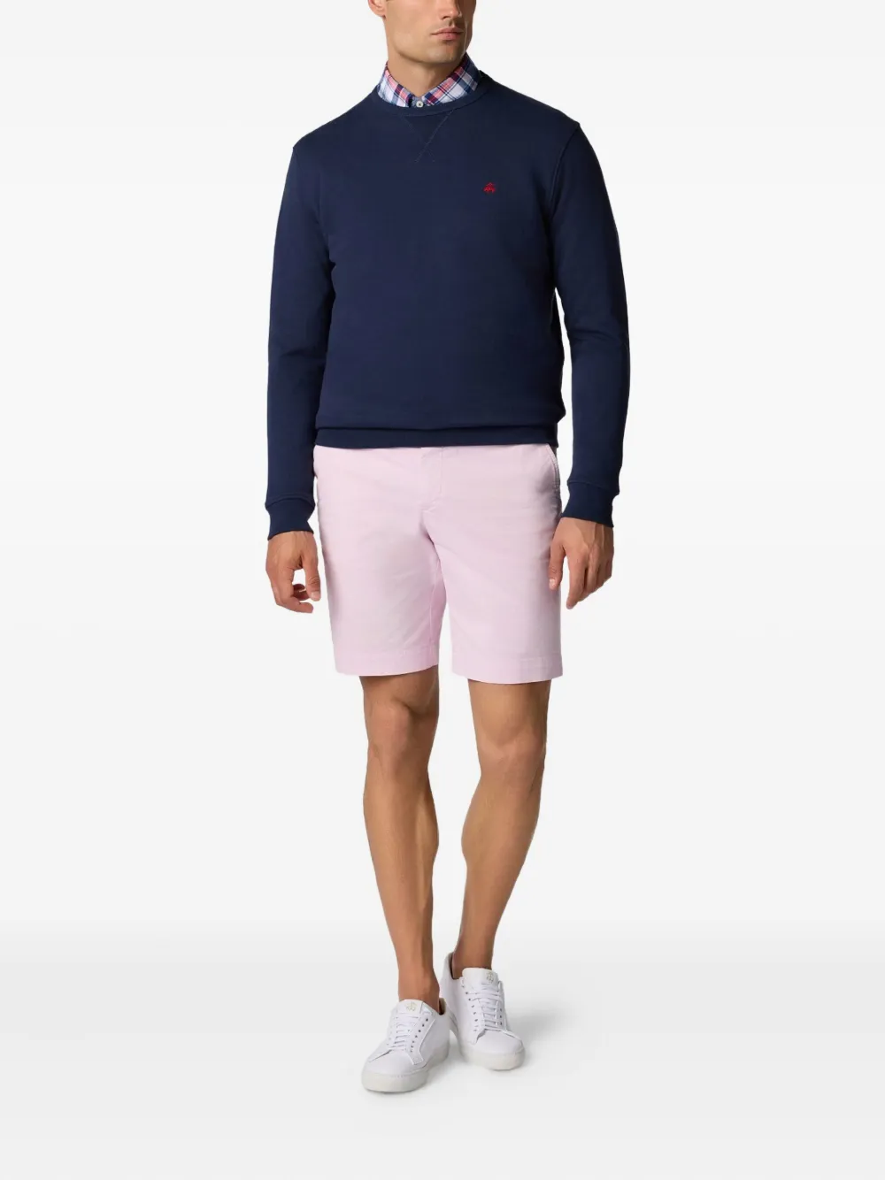 Brooks Brothers Sweater met geborduurd logo Blauw