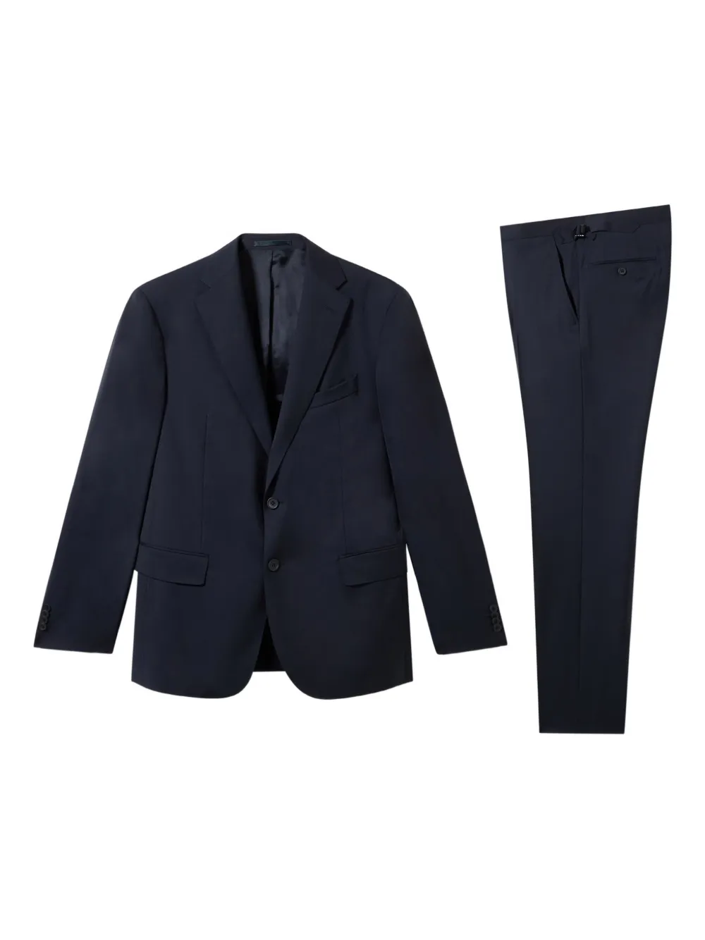 Brooks Brothers Completo Zelander in lana con motivo a spina di pesce - Blu
