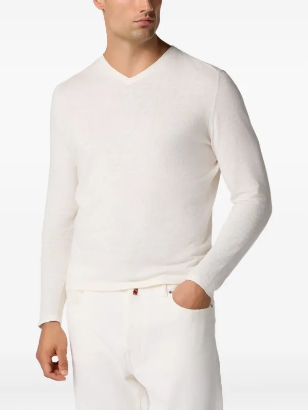 Pull Brooks Brothers Fille En Lin Mélangé - XS - Rayé Rose Et Blanc - Neuf Avec étiquettes