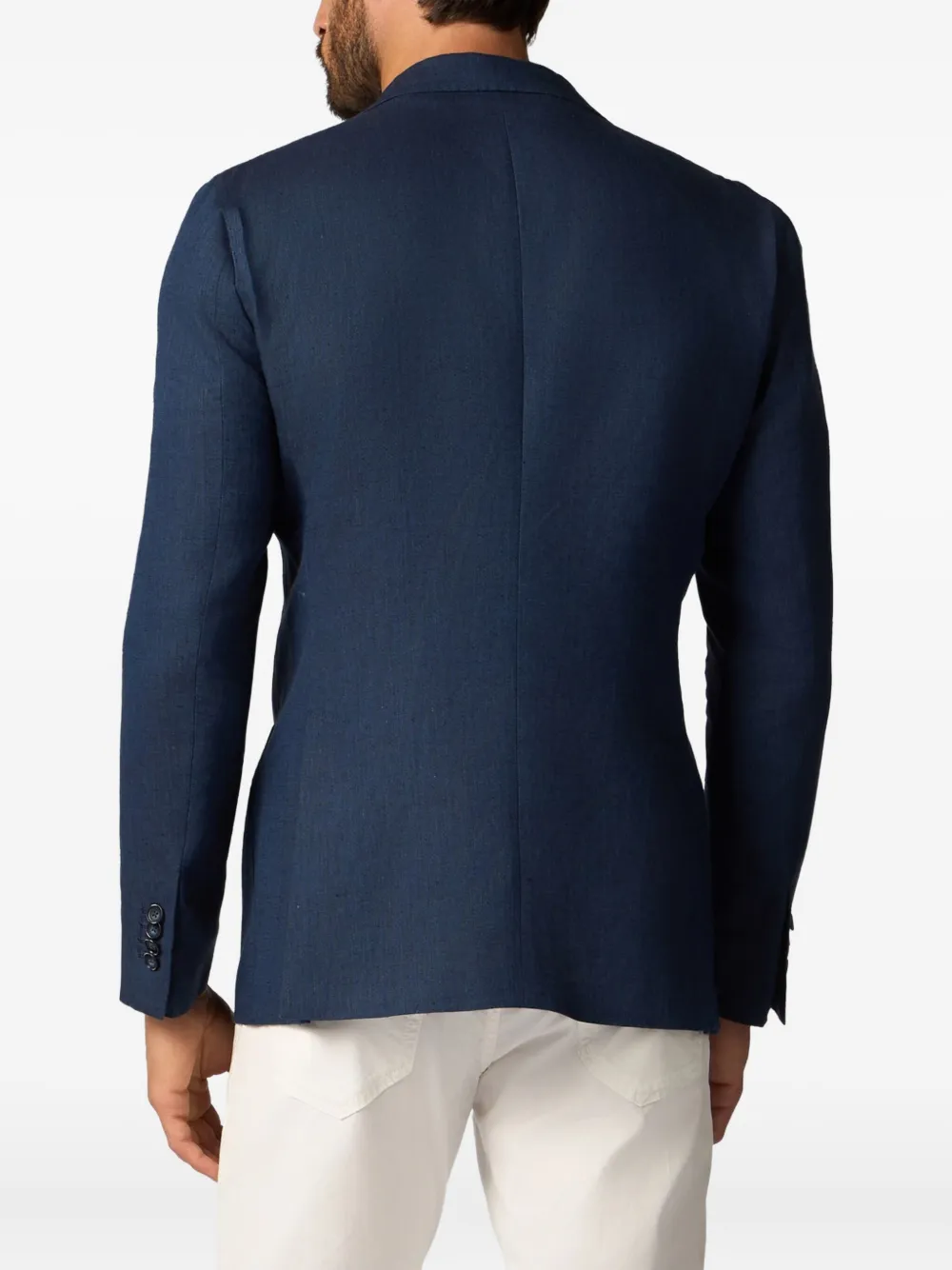 Brooks Brothers Linnen blazer Blauw