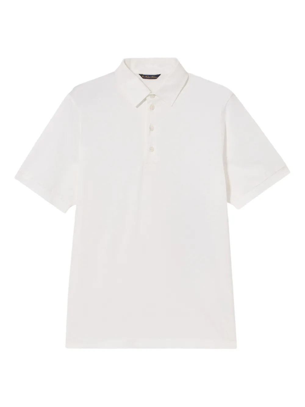 Brooks Brothers Polo in cotone con ricamo logo - Bianco