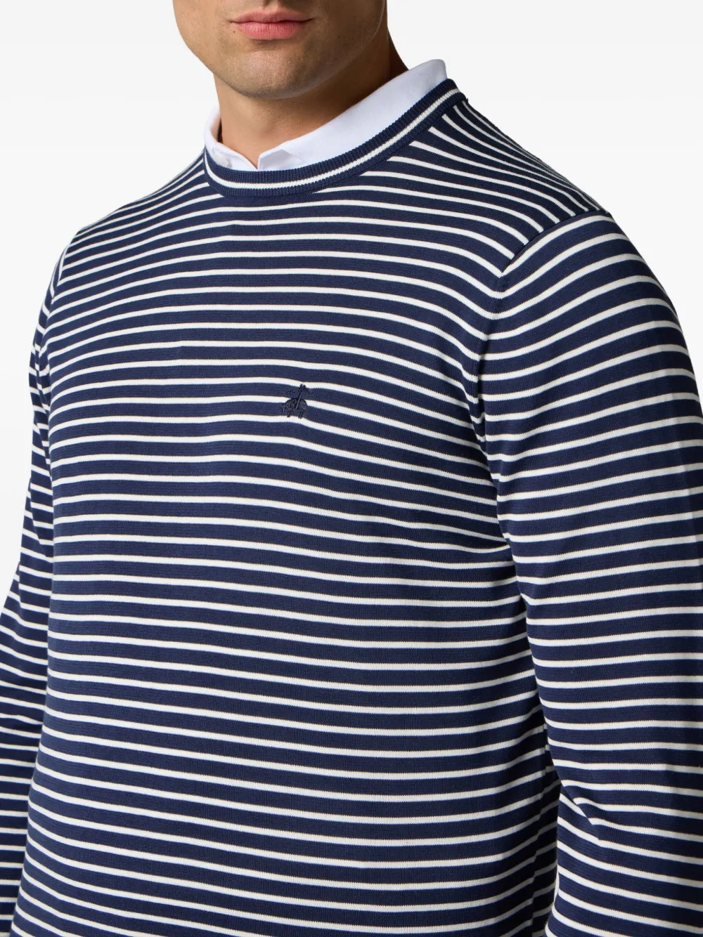 Brooks Brothers Gestreepte sweater Blauw