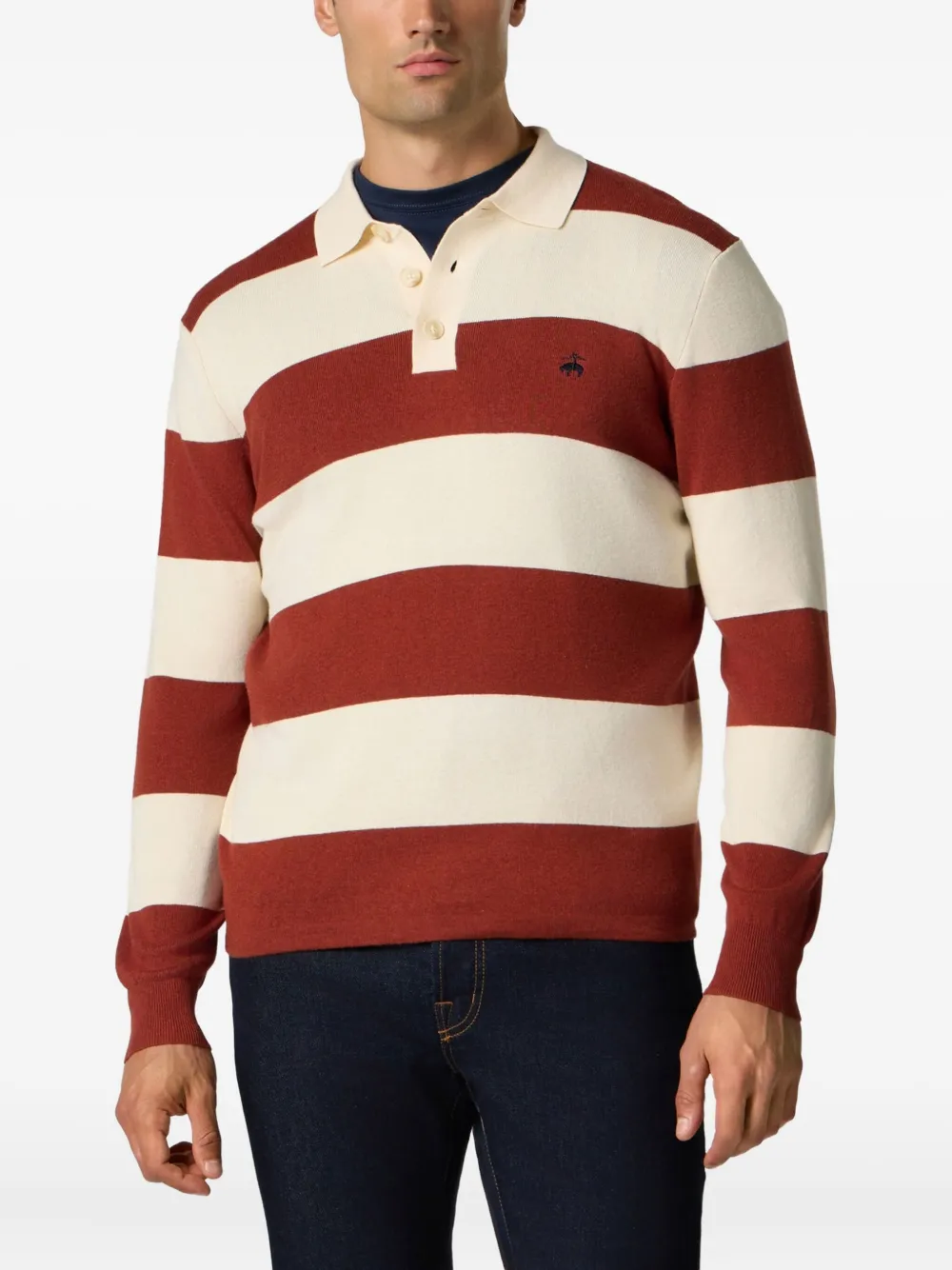 Brooks Brothers Gestreept poloshirt Beige