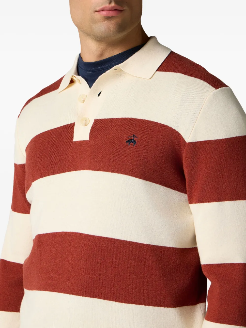 Brooks Brothers Gestreept poloshirt Beige