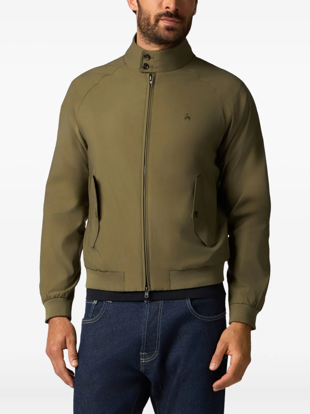  Brooks Brothers Giacca Con Ricamo - Verde 