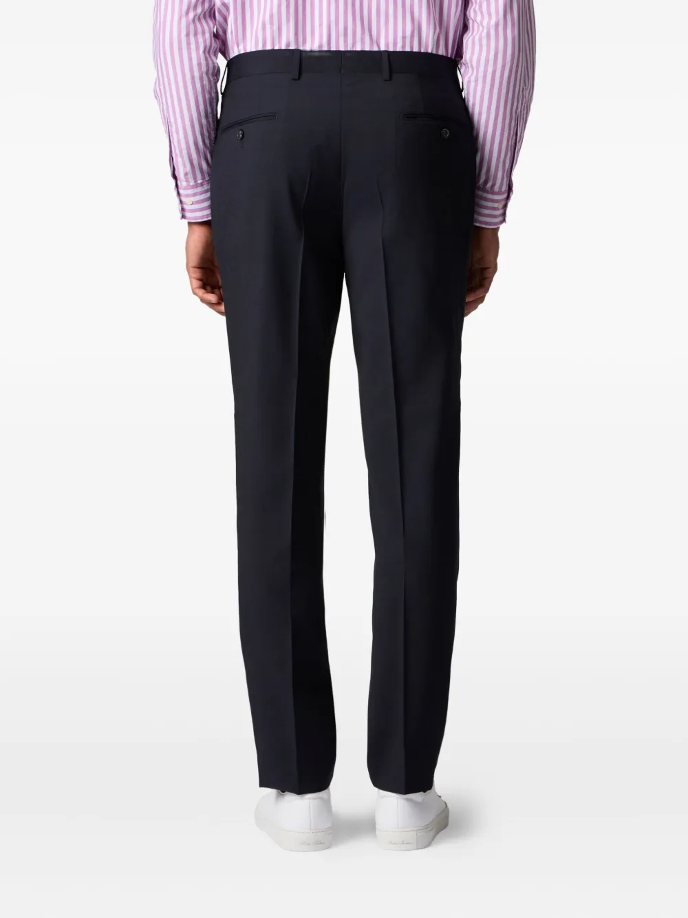 Brooks Brothers Broek van scheerwol Blauw