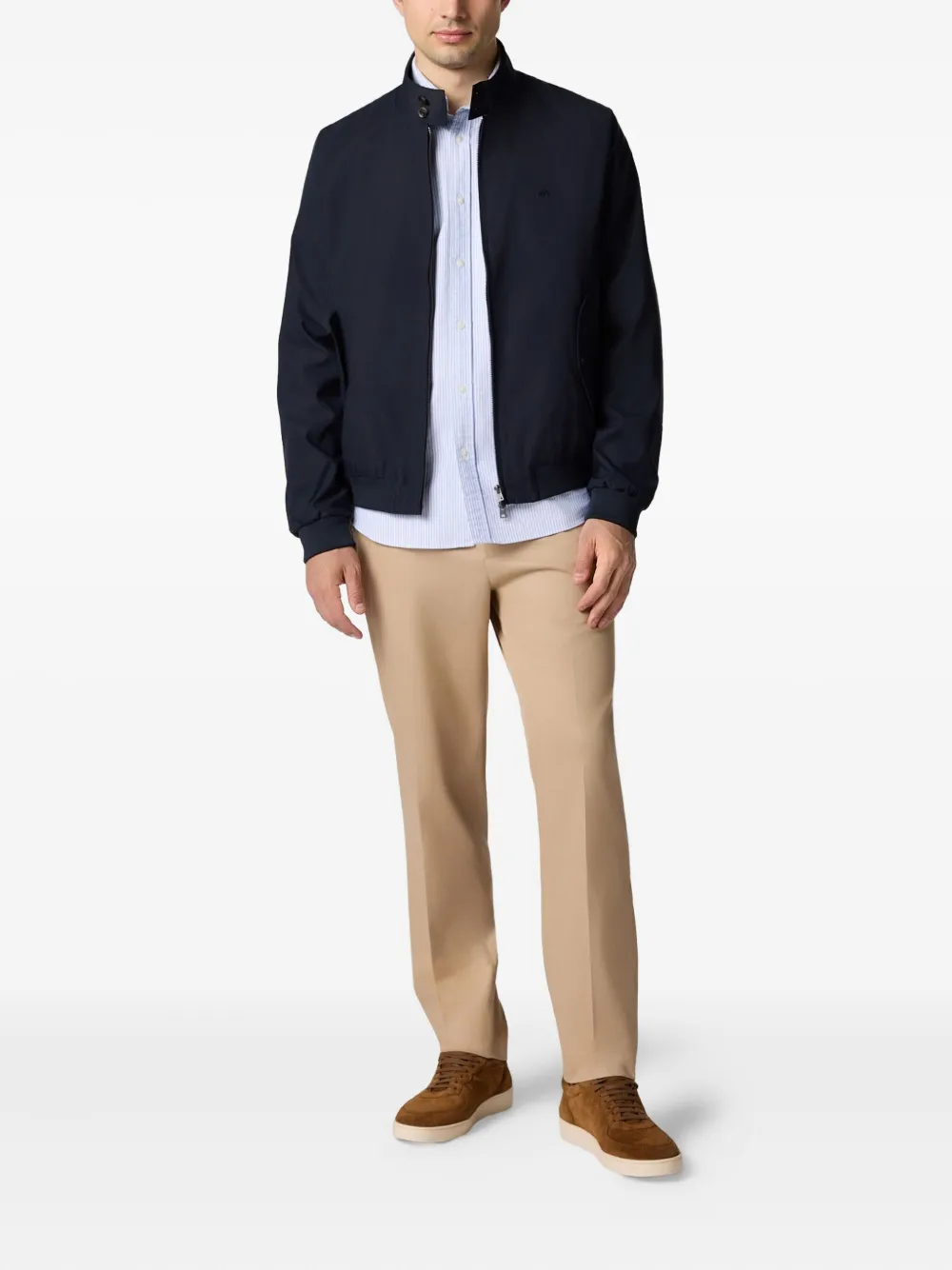 Brooks Brothers Jack met geborduurd logo Blauw