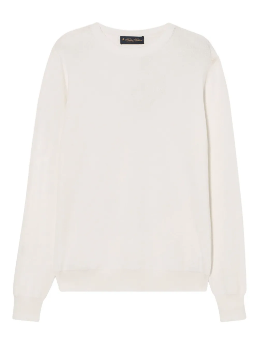 Brooks Brothers Felpa in jersey - Bianco