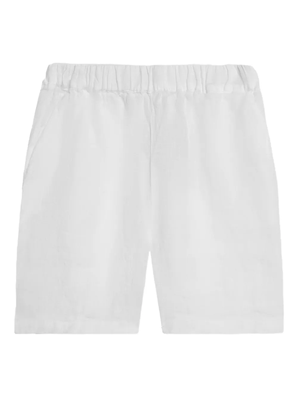 Brooks Brothers Shorts in lino con vita elasticizzata | bianco | Image 1