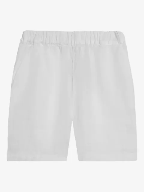 Brooks Brothers elastic-waist linen shorts