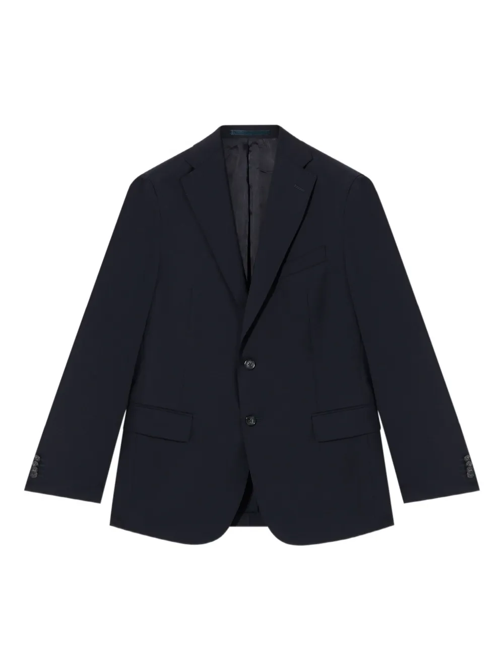 Brooks Brothers Blazer in lana vergine con revers a scialle - Blu