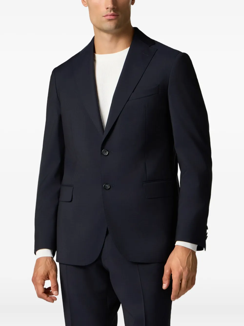 Brooks Brothers Blazer van scheerwol Blauw