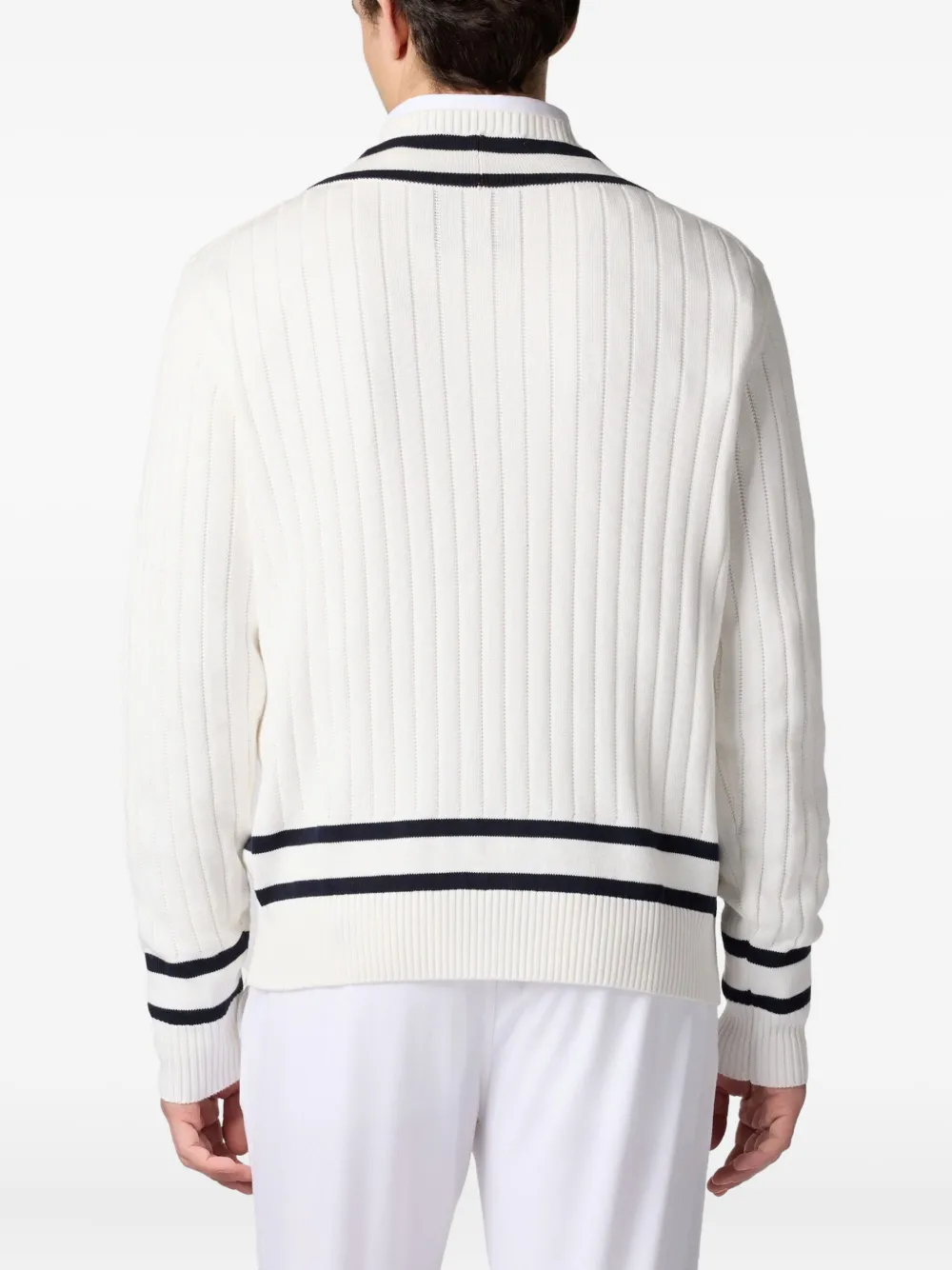 Brooks Brothers Trui met geborduurd logo Wit