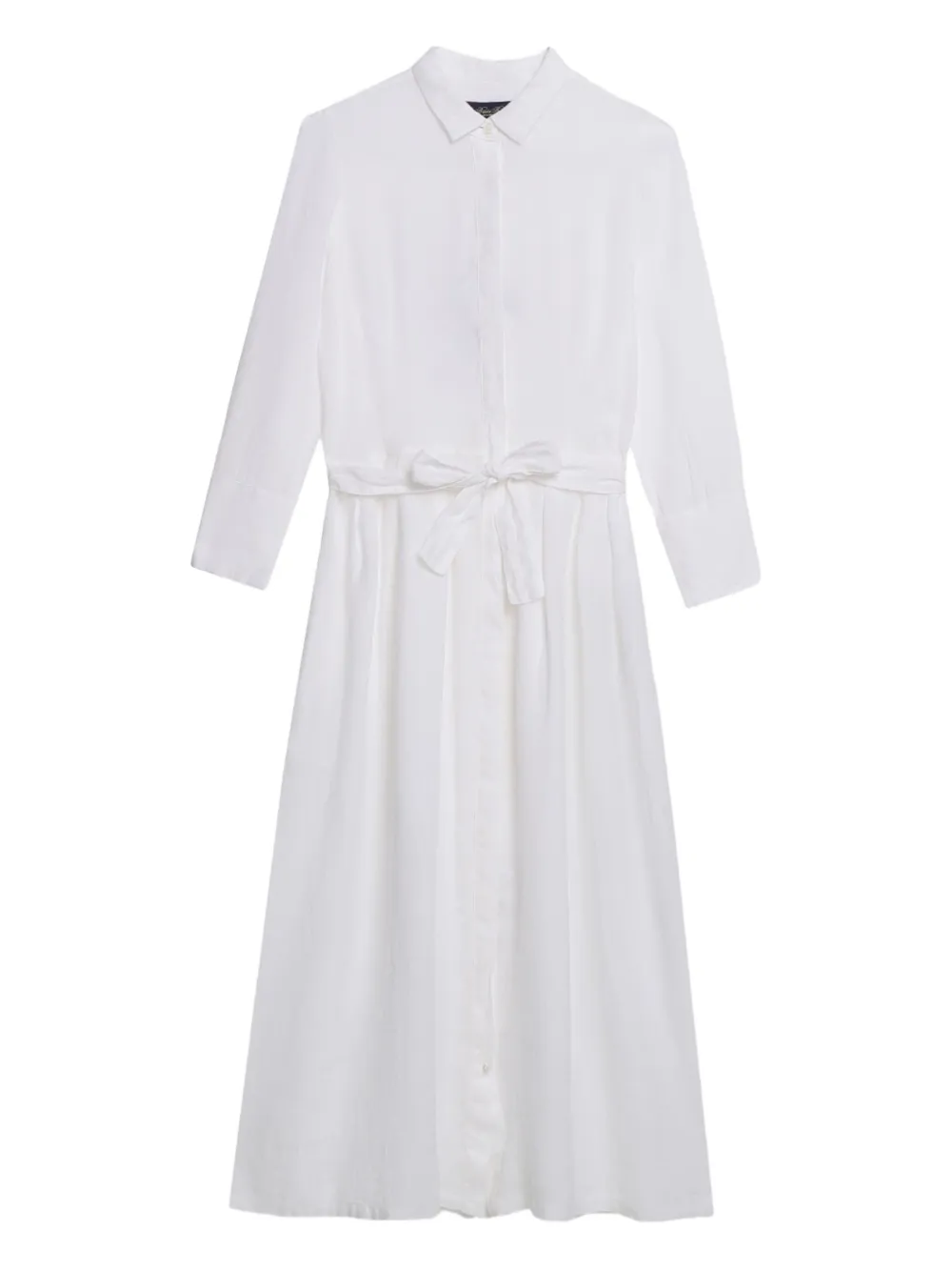 Brooks Brothers belted midi shirt dress - Bianco