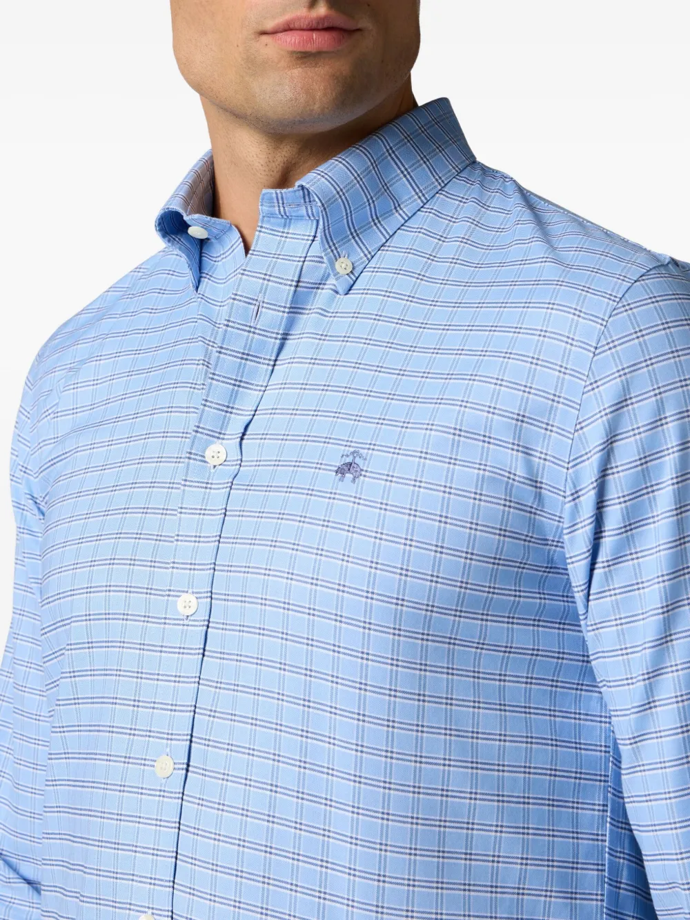 Brooks Brothers Katoenen overhemd Blauw