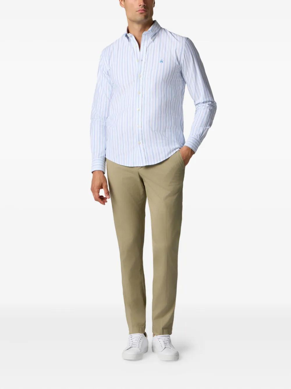 Brooks Brothers Katoenen overhemd Blauw