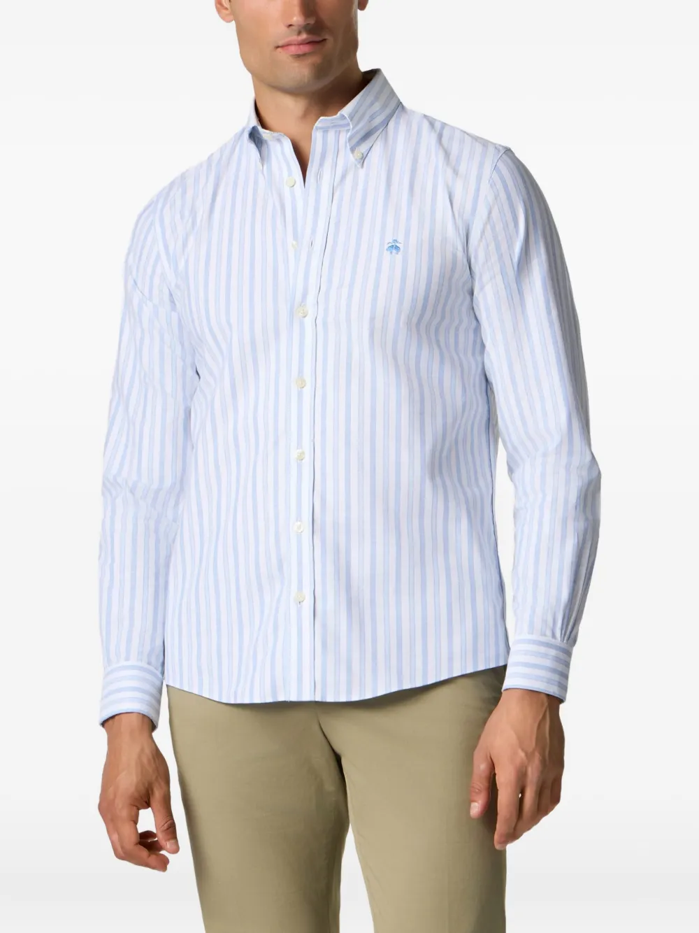 Brooks Brothers Katoenen overhemd Blauw