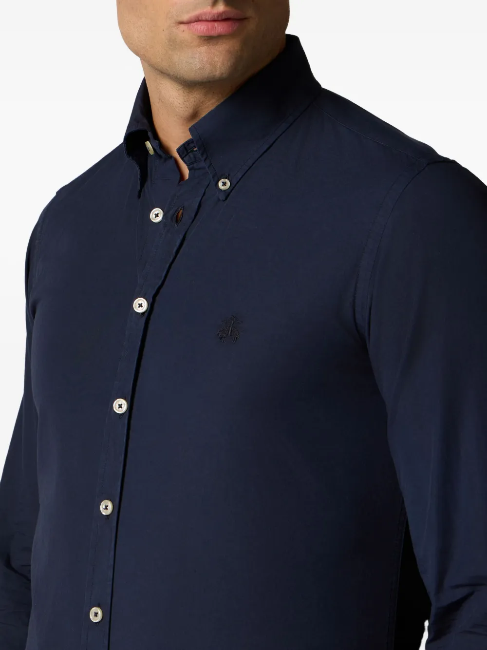 Brooks Brothers Katoenen overhemd Blauw