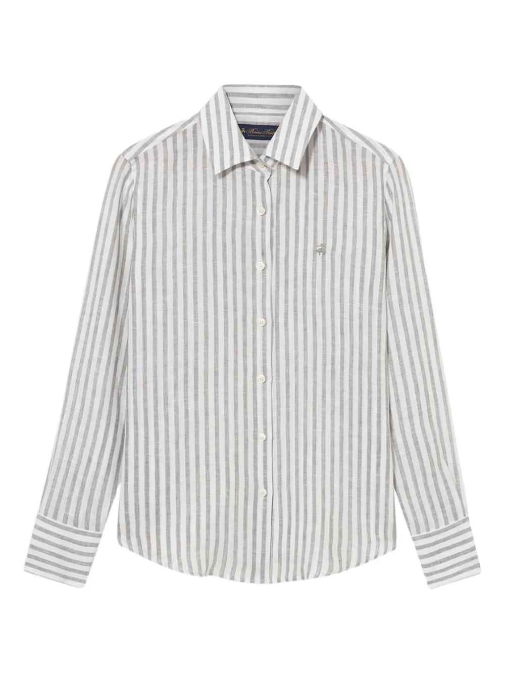 Brooks Brothers striped-pattern shirt - Bianco