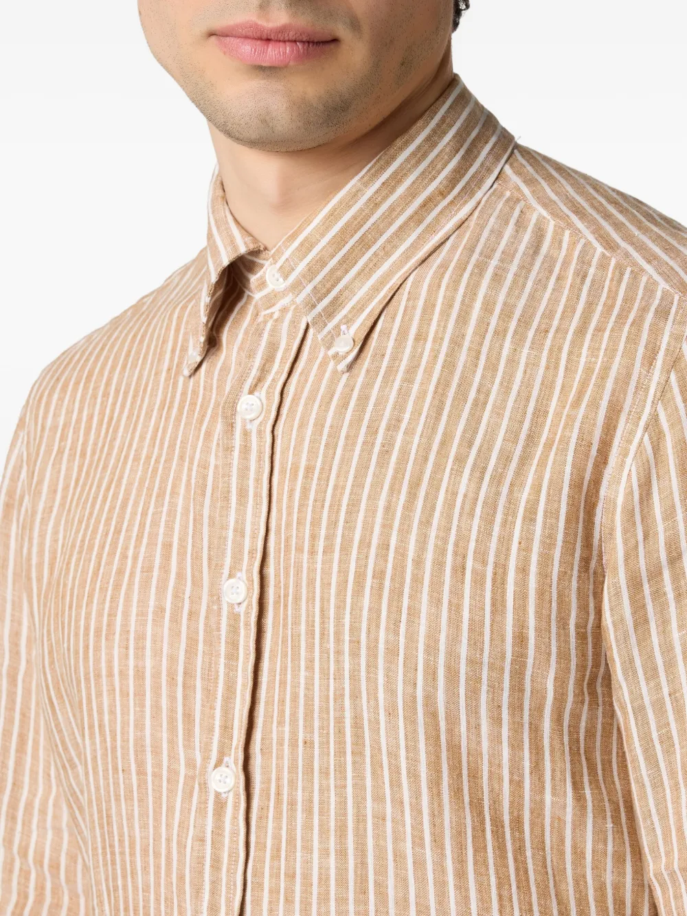 Brooks Brothers Gestreept overhemd Bruin