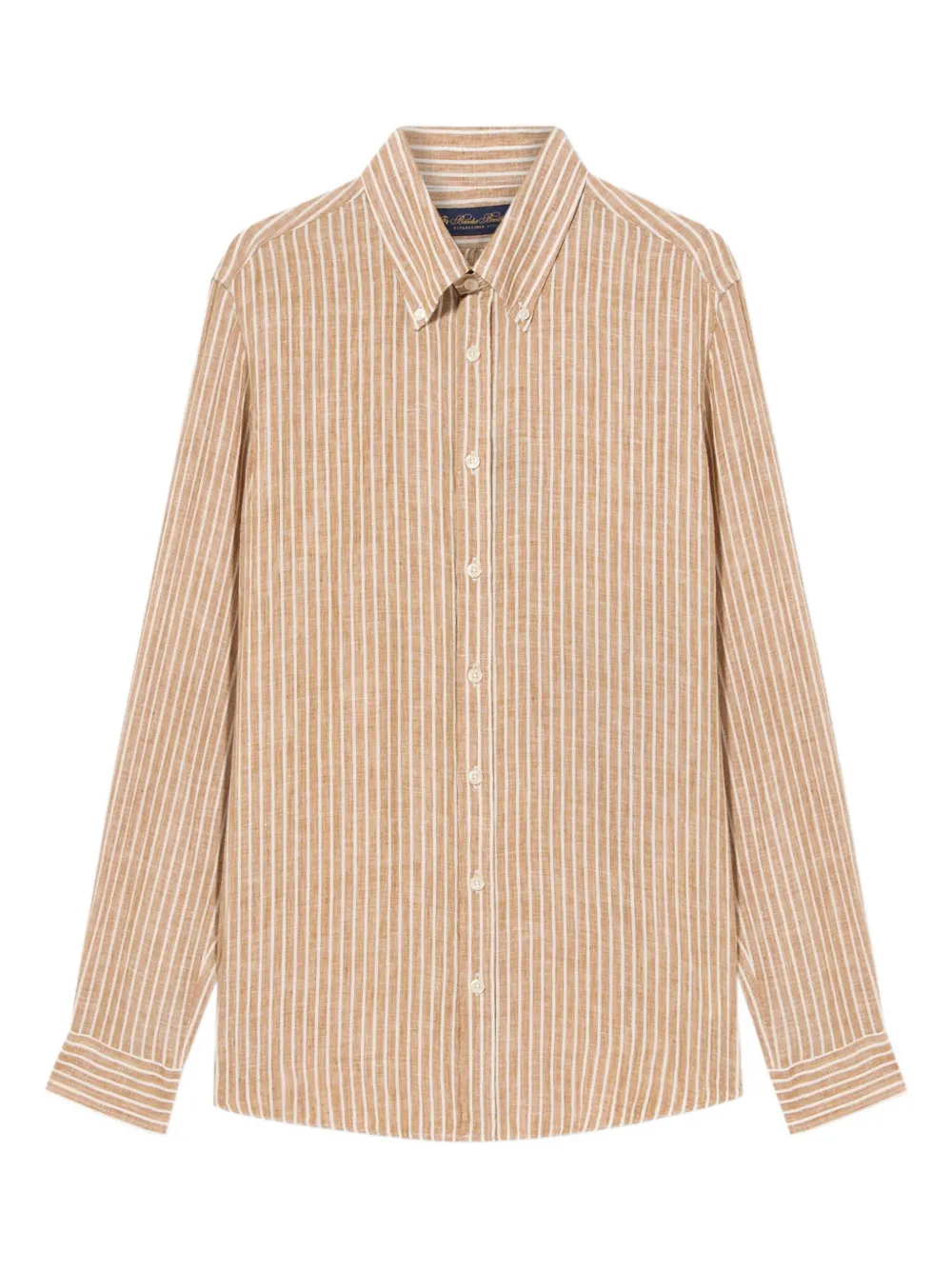 Brooks Brothers striped button-up shirt | Brown | Image 1