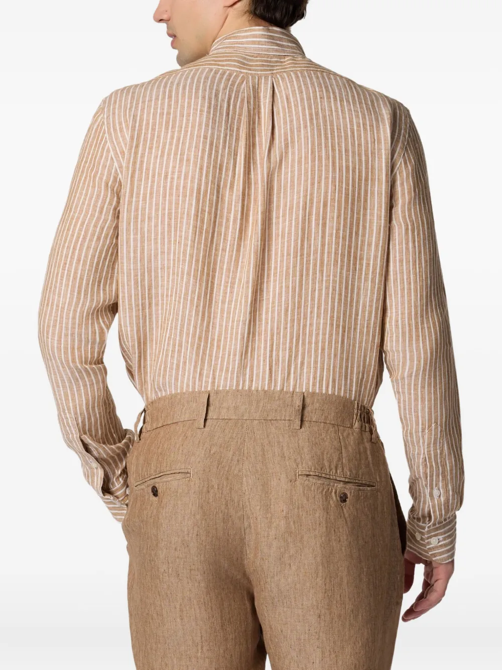Brooks Brothers Gestreept overhemd Bruin