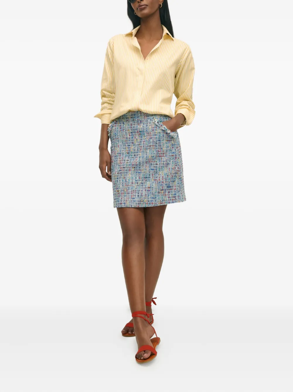 Brooks Brothers Camicia a righe - Giallo