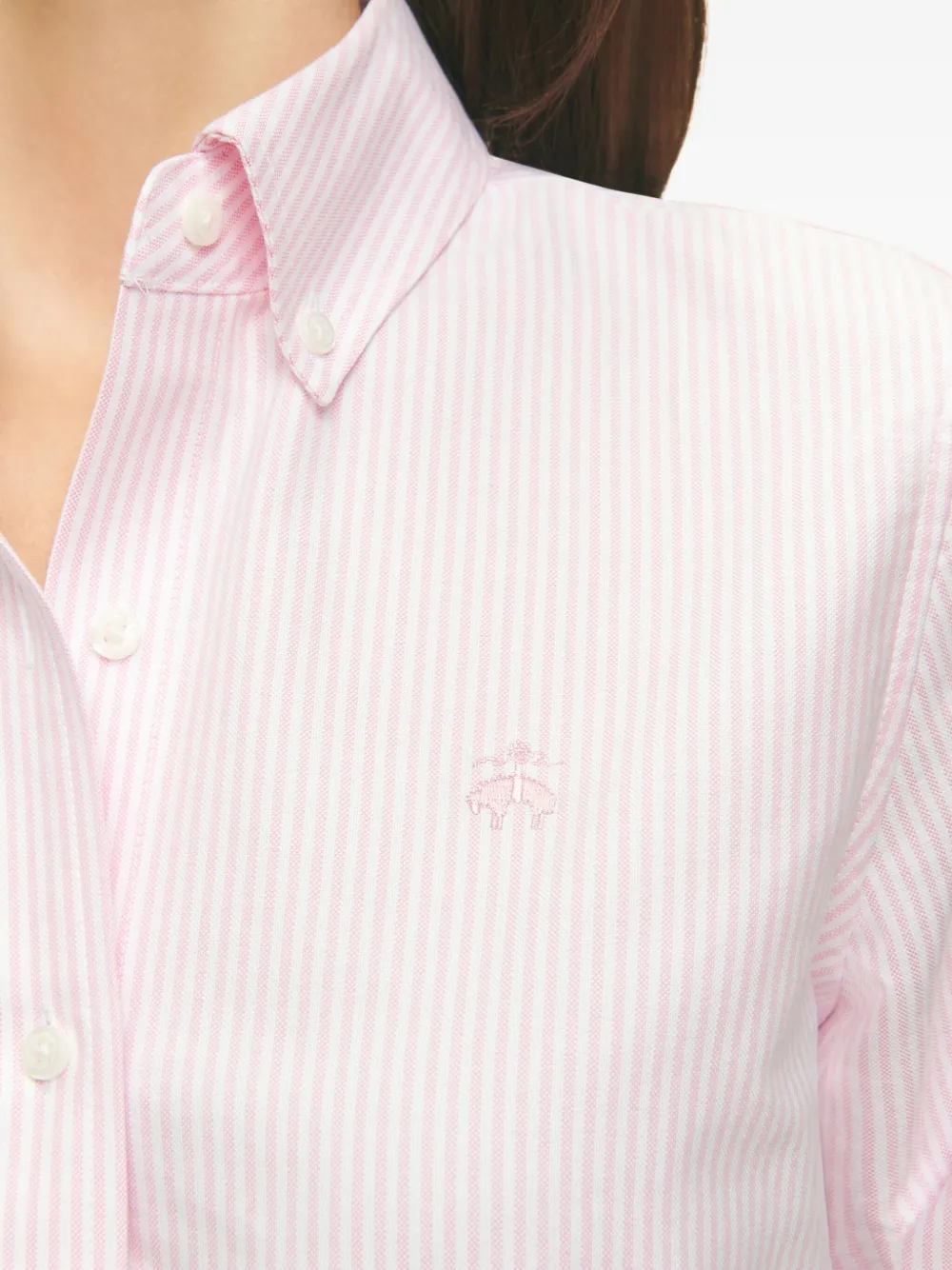 Brooks Brothers Gestreept blouse Roze
