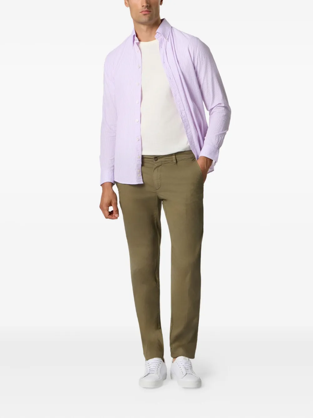 Brooks Brothers Katoenen broek Groen