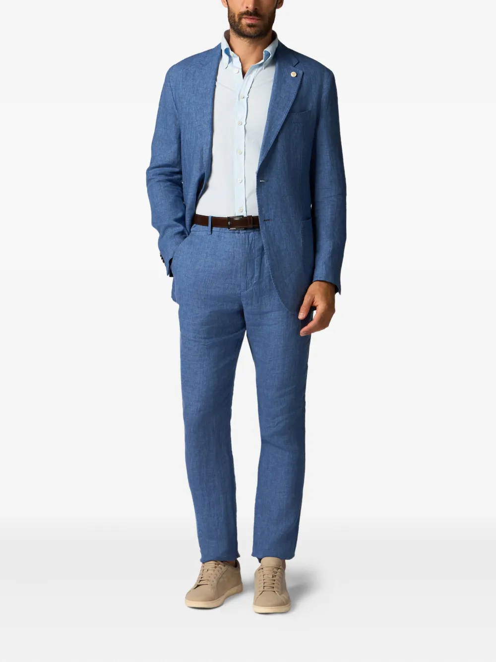 Brooks Brothers Katoenen overhemd Blauw