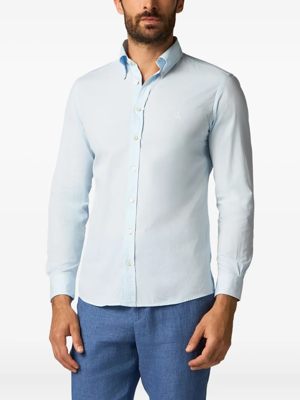 Brooks Brothers Katoenen overhemd Blauw
