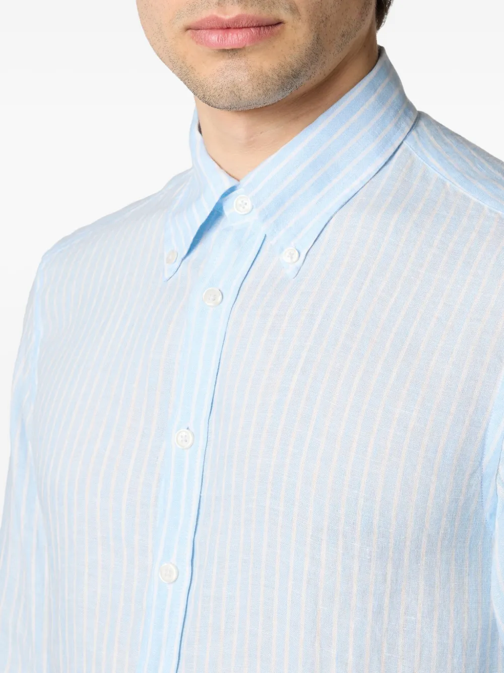 Brooks Brothers Gestreept overhemd Blauw