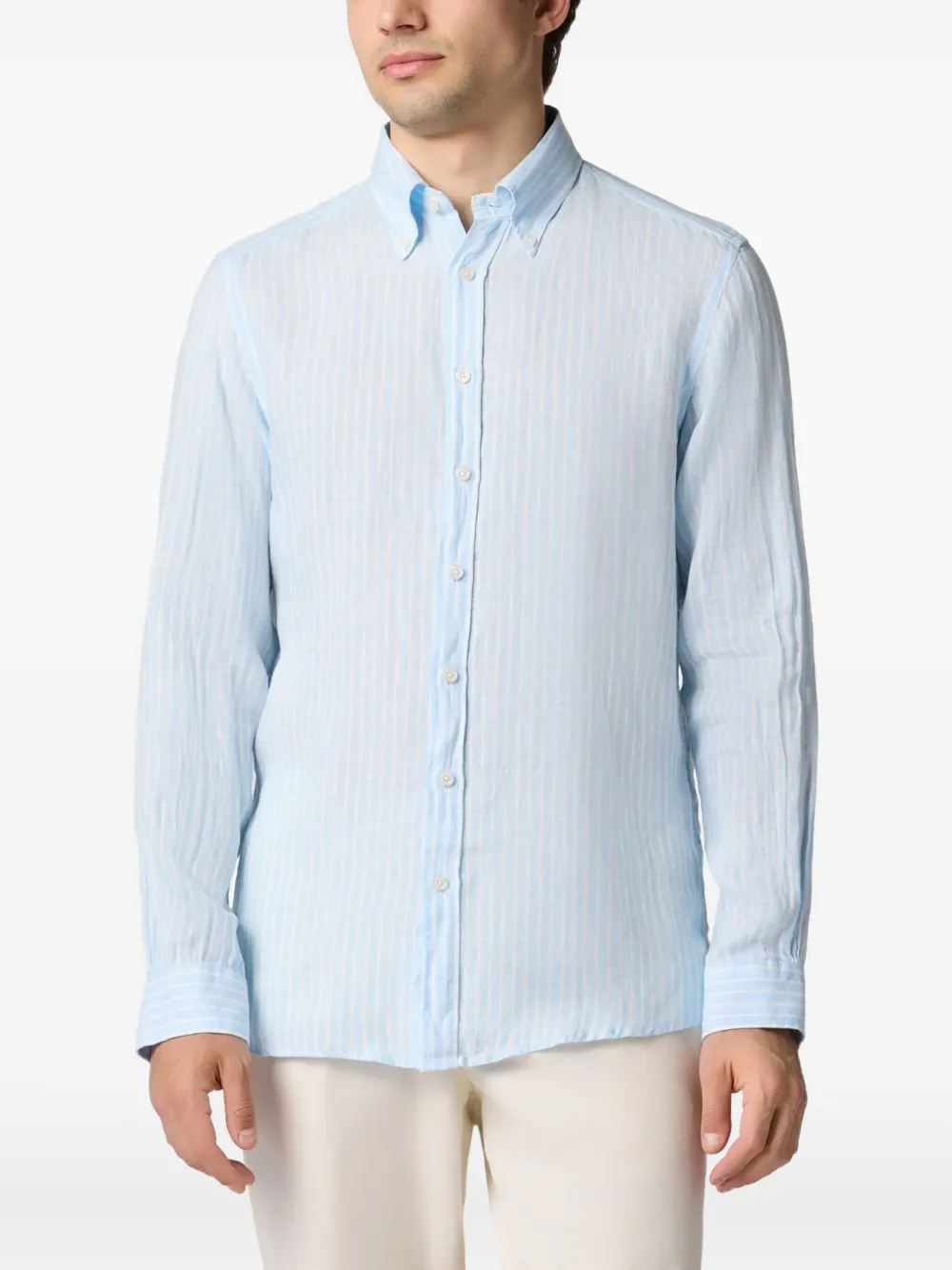 Brooks Brothers Gestreept overhemd Blauw