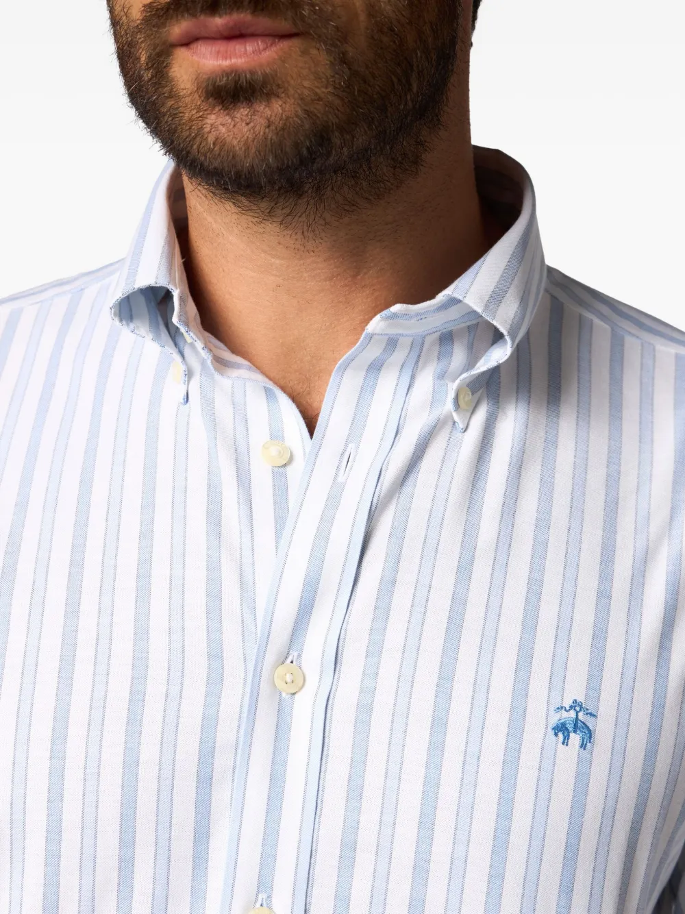 Brooks Brothers Katoenen overhemd Blauw